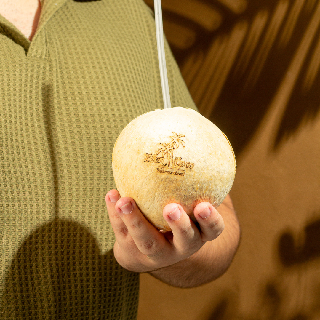 Kit 15 unidades: Água de Coco in Natura EdenCoco® – Coco Verde Abre Fácil
